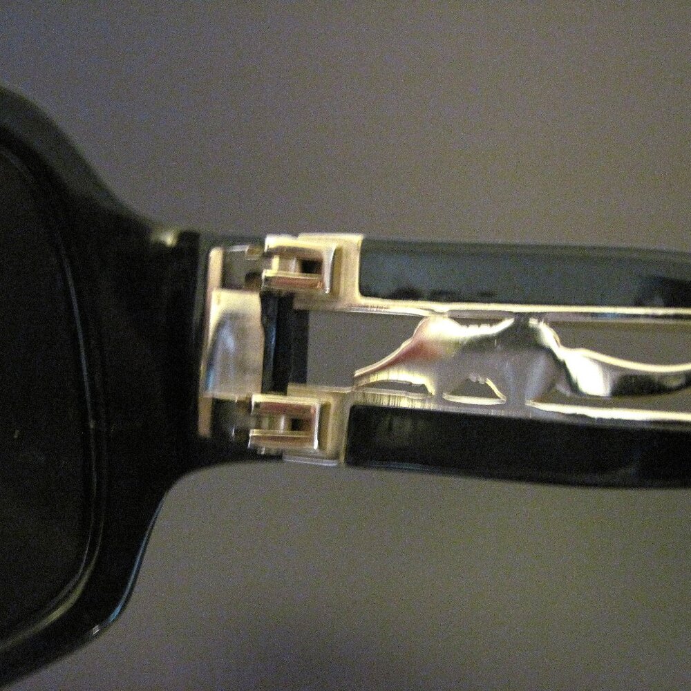 Kieselstein-Cord TLC Sunglasses, Black w/Gold - Picture 5 of 5